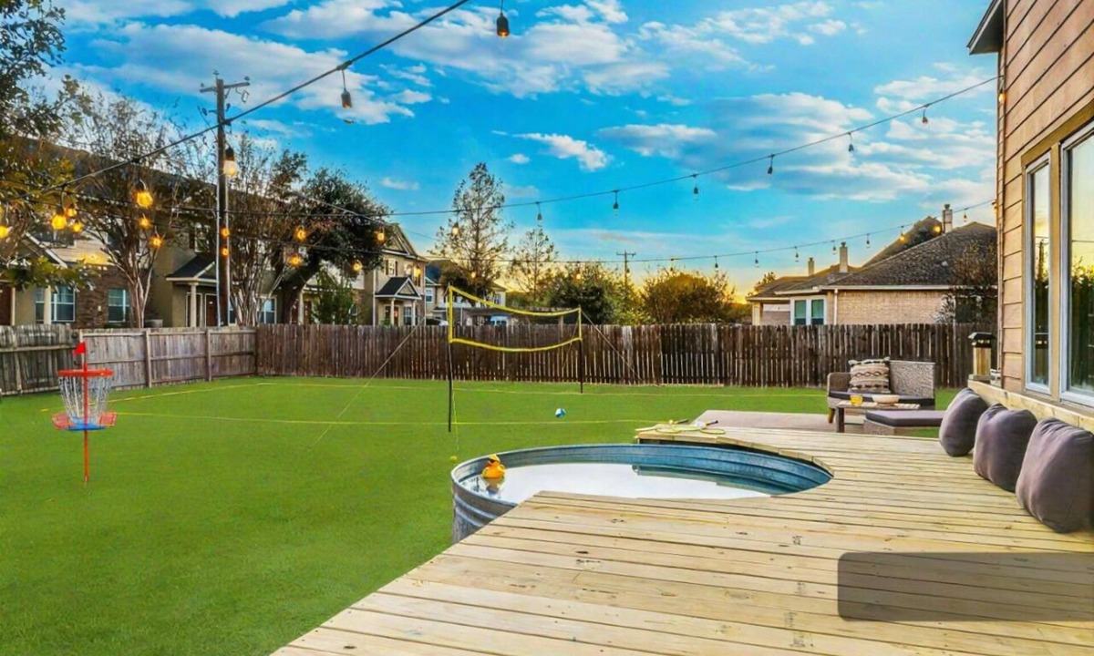 Morningside Meadows House | 5BR Retreat: Arcade, Cowboy Pool & Volleyball Oasis in Huge Backyard