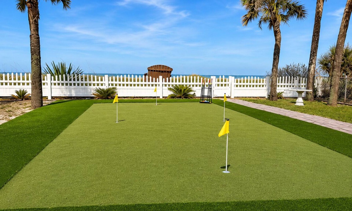 Cocoa Beach Villa | Beachfront Villa with Heated Pool Mini Golf Fire Pit and SpaceX Views