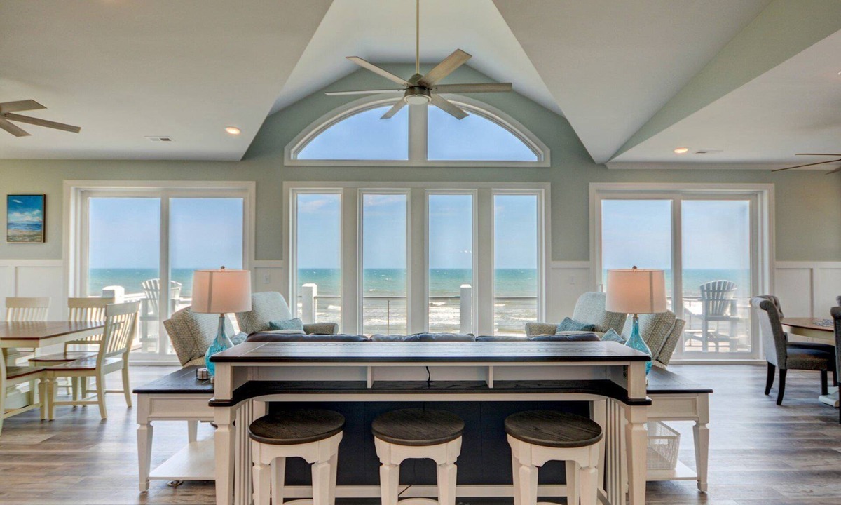 North Topsail Beach House | Experience beachfront luxury at Geaux Big, North Topsail Beach, with 8 bedrooms and private pool.
