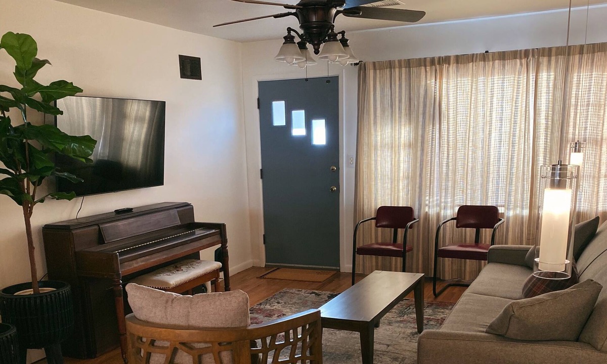 Derby House | Industrial 3 Bedroom Home with Game Room & Patio