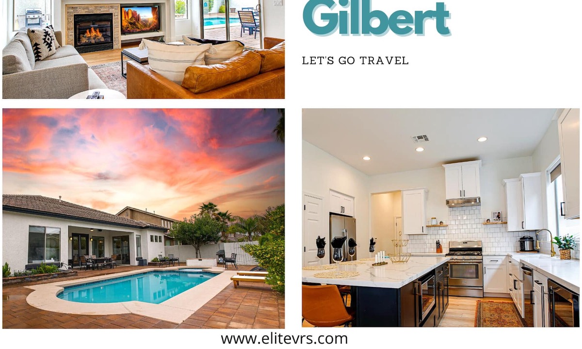 Seville House | Luxurious Palms Gilbert! Heated Pool/Spa! Sleeps 9! Dog Friendly.
