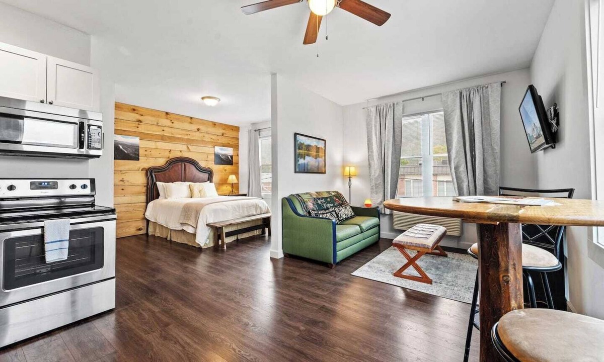 Edray Apartment | Modern 1BR Downtown | King Bed + Parking, Snowshoe