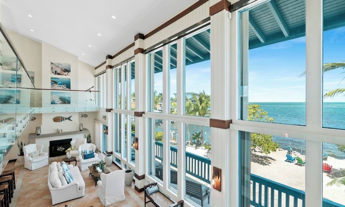 Monroe County House | Ocean front, private beach, private pool, tiki, boat dock