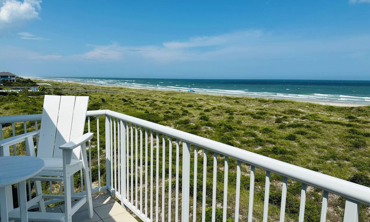 Shell Island Condo | Oceanfront Spectacular Top FLR 3BDR/3BR Wrightsville Dunes Condo Sleeps 6 adults
