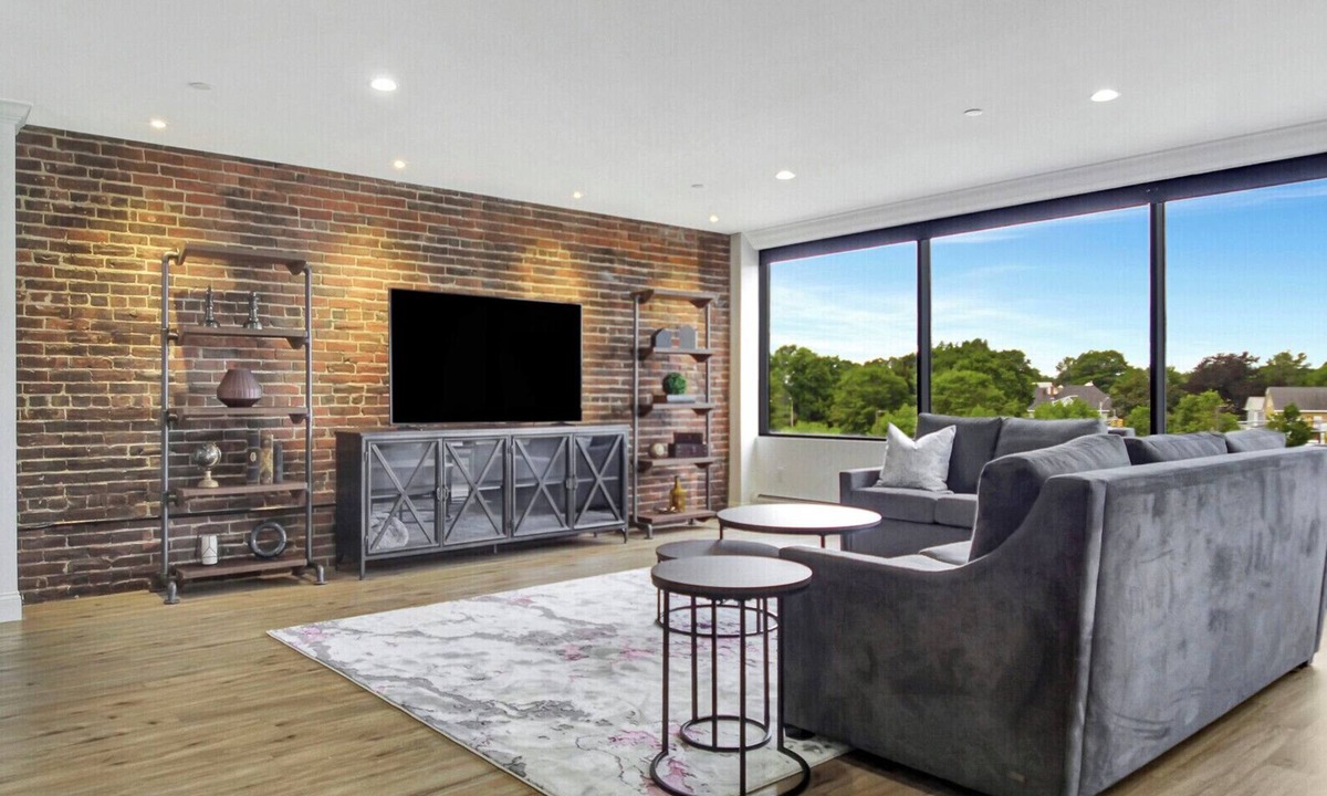 Waterville Apartment | Penthouse 1-bedroom corporate apartment in Downtown Waterville!