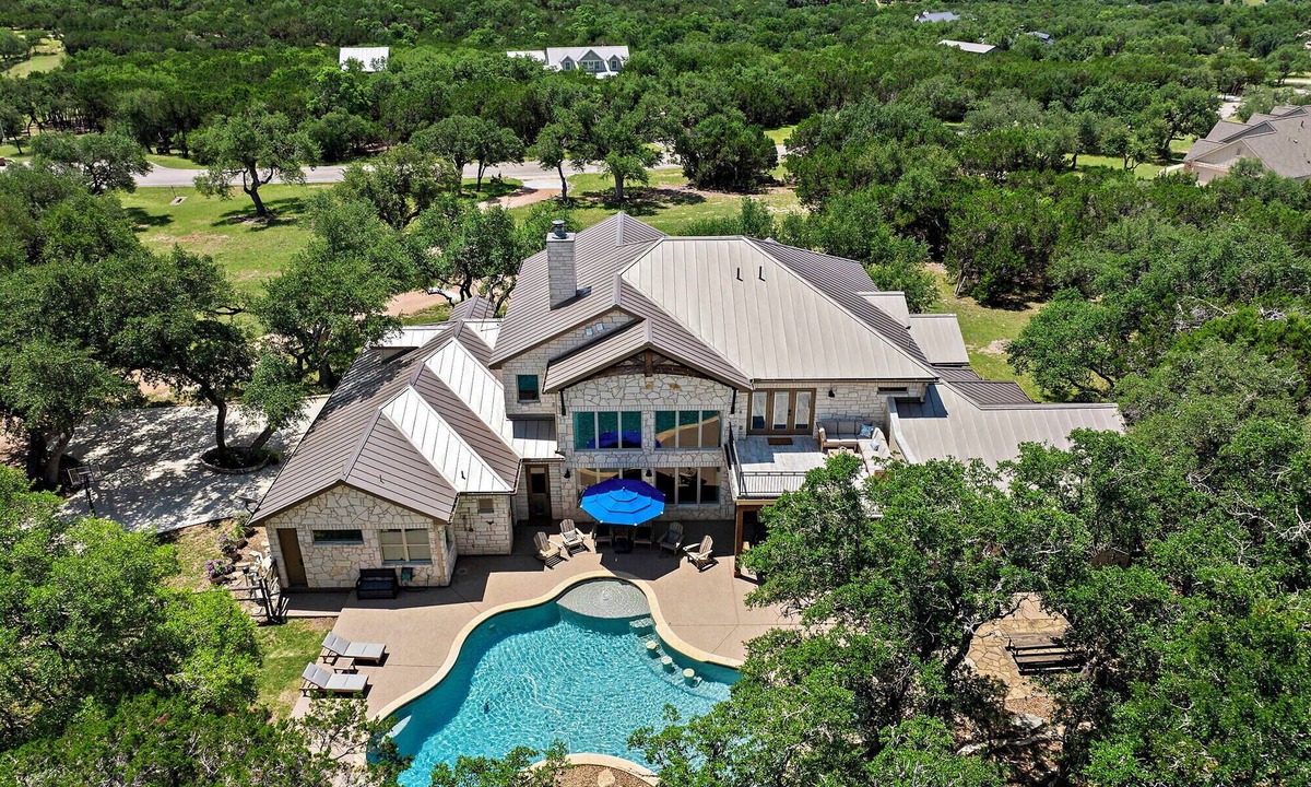Wimberley House | Private Resort w/Pool & Spa, Theater Room, Outdoor Kitchen & Game Spaces