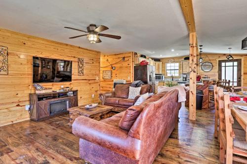 Big Cedar House | Serene Cabins w/Decks & 8 Acres on Kiamichi River