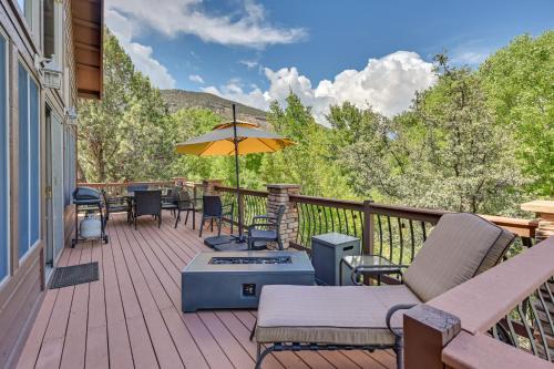 Payson House | Log Cabin in Payson w/Deck, Mtn & Creek Views