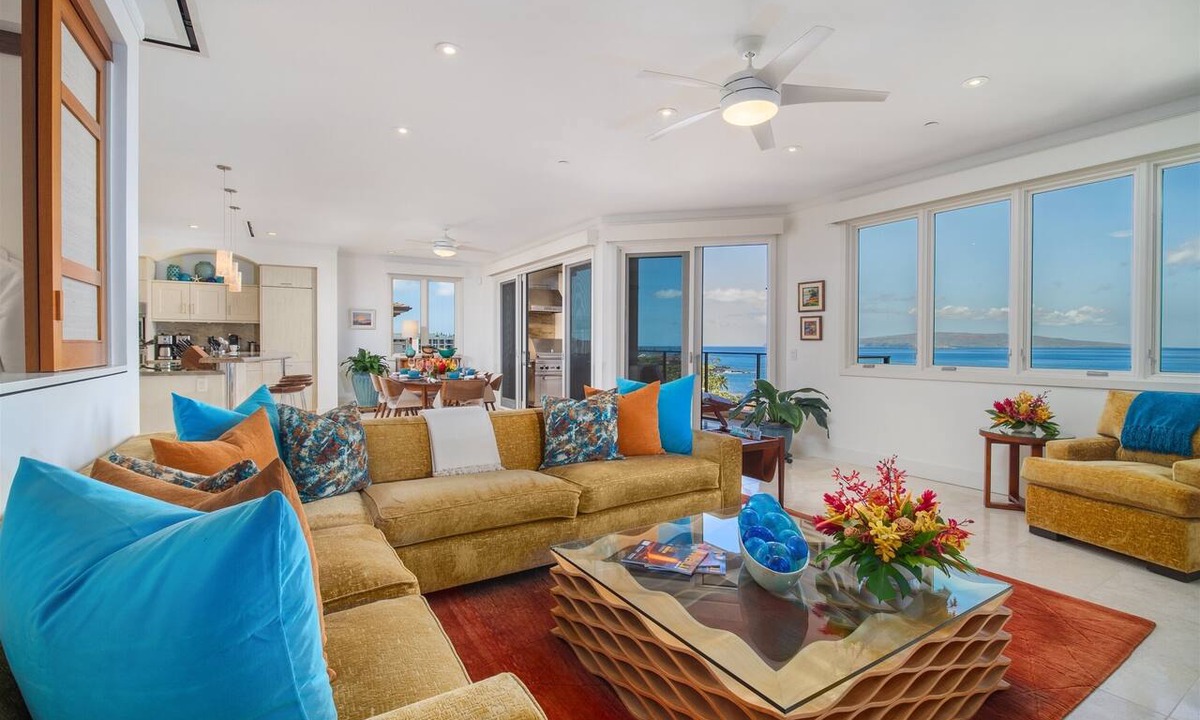 Wailea Villa | WAILEA'S SUPER CHIC - SUPER LUXE W/OCEAN VIEWS! EXPERIENCE WAILEA SEASHORE K507!