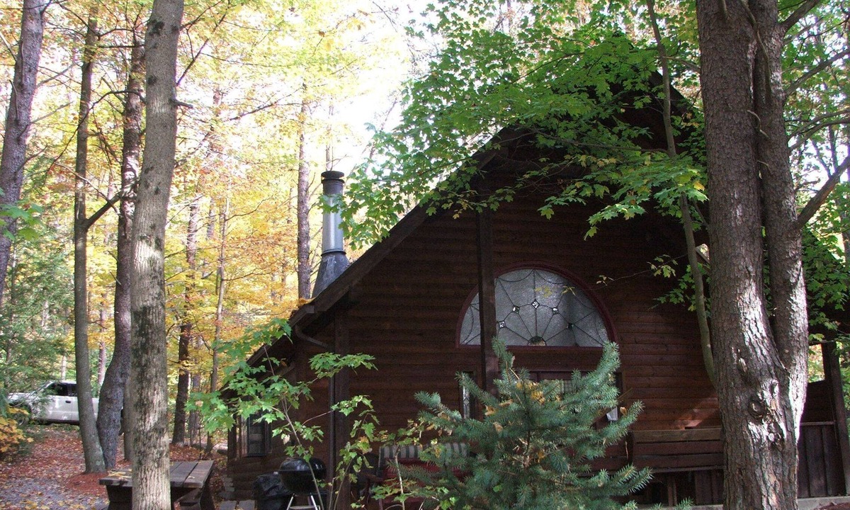 Lansing Cabin | Whitewater Country with Hot Tub, Free WiFi & Indoor Wood Burning Fireplace!