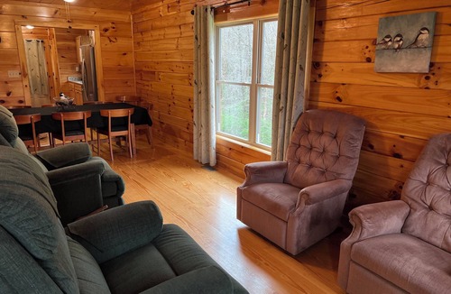 Lansing Cabin | 1 Mile to New River Gorge Natl Park Canyon Rim and NRG Bridge. Hot Tub. Game Rm.