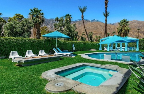 Indian Canyon House | 4,775 Sq Ft MidMod Estate, 5 King Beds, All En Suites, Saltwater Pool, Spa