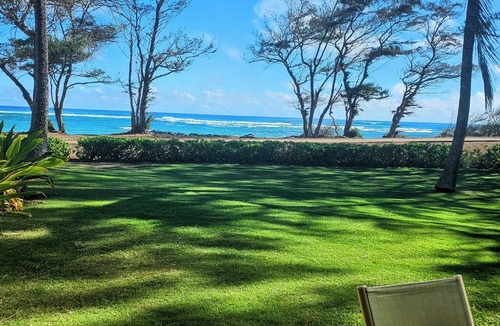 Kapaa Condo | A Welcoming Beachfront 2BR/2BA, Vacation Home, W/D, AC, STEPS TO BEACH!