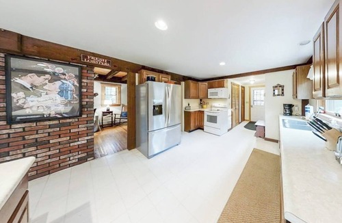 Bayville Cabin | Appalachee Pond Waterfront Cottage | Decks, Sunroom, Dock with Kayaks & Canoe