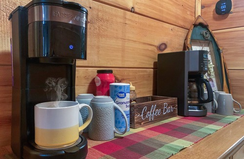 Ellijay Cabin | Backyard stream, Oversize Deck, close to town: Firepit, Hot tub, Games!