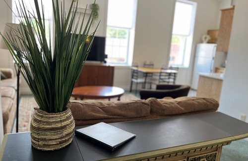 Mammoth Spring Apartment | Brickhaven Loft on Historic Main Street - walk to Spring River, State Park, more