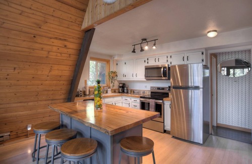 Forest Lakes Cabin | Charming 2-bedroom A frame Cabin in the woods with NEW AC Unit