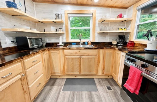 Weeks Mills Cabin | Charming, pet friendly 2-bedroom camp close to multiple lakes for boating