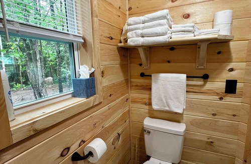 Sangerville Cabin | Cozy cabin located on the Atv & snowmobile trail. Family & Pet Friendly