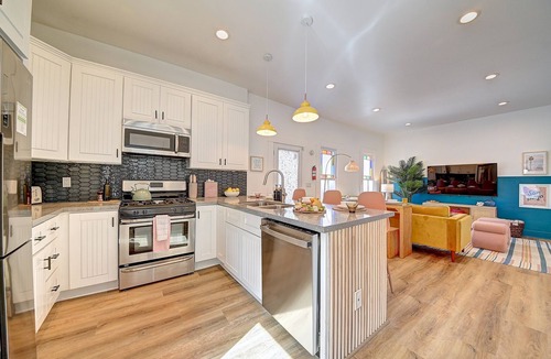 Sherman Heights House | Downtown Boho Bungalow with Spa, Fire Pit & Parking