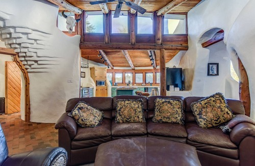 Desert View Village House | Eclectic Santa Fe Ranch Home + Casita with Hot Tub in Cave Creek