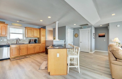 Ocean City Beach House | Experience ocean views at Shore Blessed, a spacious 5-bedroom cottage in North Topsail Beach.