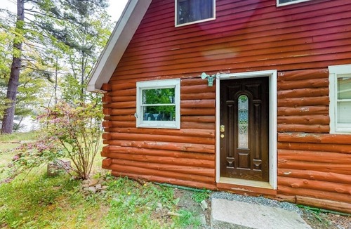 Weeks Mills Cabin | Lakefront cabin with private dock, wood stove, firepit, deck, & grill - 1 dog ok