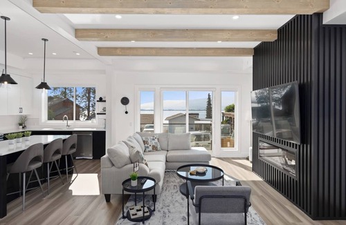 Central Okanagan House | Luxury 4-bed, 3.5-bath home in Shelter Bay, West K, rooftop deck with hot tub.