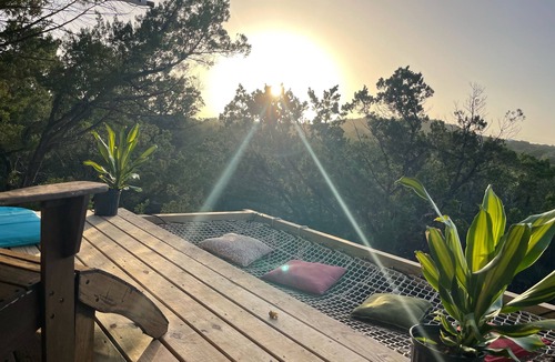 Cross Mountain RV Rental | Magical Stargazing Retreat on 11 Acres in San Antonio Estrella 1