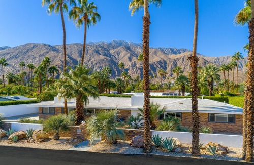 El Mirador House | MidMod Marvel! 1/3 acre! 4 bedrooms! Pool! Spa! Misters! Fireplaces! Mtn. Views!
