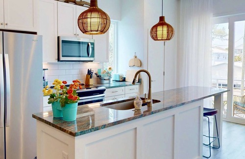 Wilmington Beach House | Modern Duplex, Fenced Yard, Dogs OK, Easy Walk to Beach + Greenway