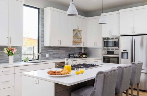 Barton Hills House | Modern French-Style Home w/Loft, Patio & Bikes Included - The Watson