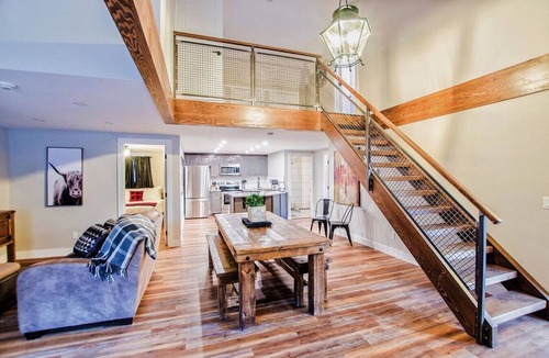 Canmore Villa | Mountain View Townhome with Pool & Banff Passes