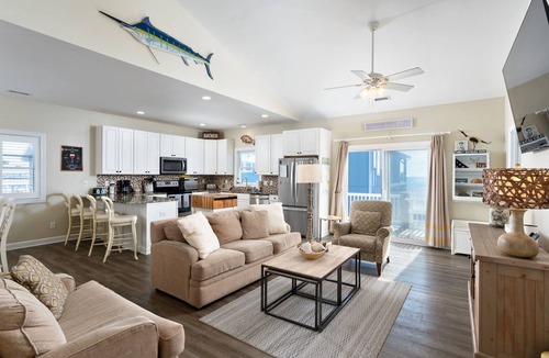 Village of Stump Sound House | Oceanfront home w/Backyard Beach Access!
