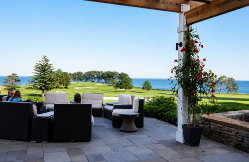 Glen Cove Condo | One bedroom ocean front condo with golf course view! Unit 817.