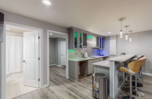 Waldorf House | Pleasant White Plains home with in-home gym, game tables, & jetted tub