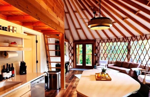 Carson Cabin | Scenic Woodland Yurt with Stargazing Dome & Firepit near Carson, Washington