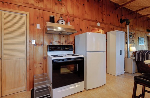 Otis Cabin | Side by Side Cabins on Lake with Private Beach near Acadia National Park