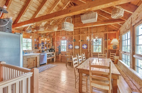 Port Clyde Cottage | Sunset House: Rustic Maine Cottage Perched High Above Fishing Village with Harbor Views