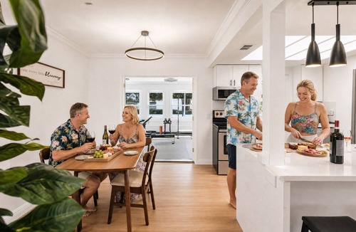 Featherock House | Swim Spa Retreat | Private Pickleball Court + Gym