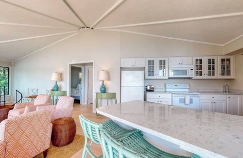 Isle of Springs Cabin | Unique oceanfront home with a deck, tons of natural light, & amazing views