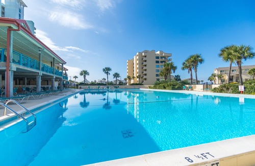 Villa Sabine Condo | Water Views, Perfect Location, Large Pool, Courts and Private Fishing Pier!