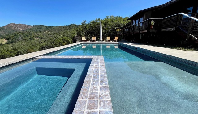 4-bedroom estate on 117-acre ranch with pool, spa & coach house in wine country