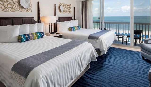 4x Gulf Front View With Balcony 2 Queen Beds at Island Grand at TradeWinds