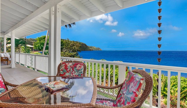 Anini Beach House By Parrish Kauai - oceanfront on Anini Beach great for the fam