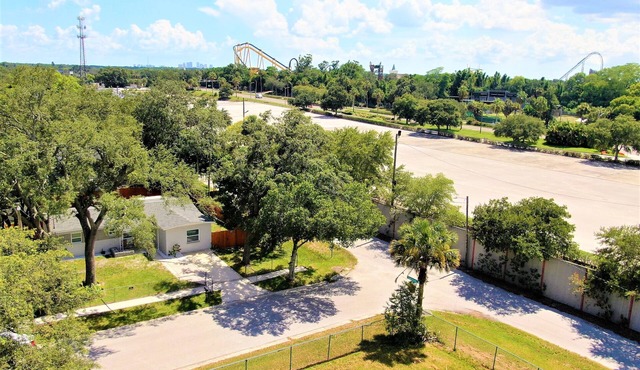 Awalk away from Busch Gardens and Adventure Island