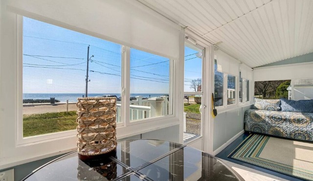 Beach Front Bungalow steps from the Chesapeake Bay located in Rock Hall MD.