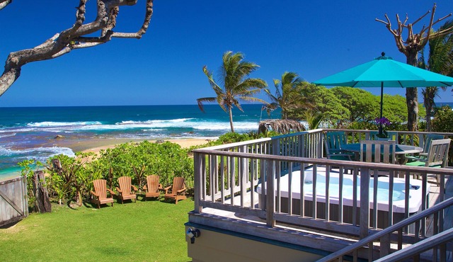 Beachfront Luxury Home, Panoramic Ocean Views, Walk To Tunnels Beach TVNCU-1214