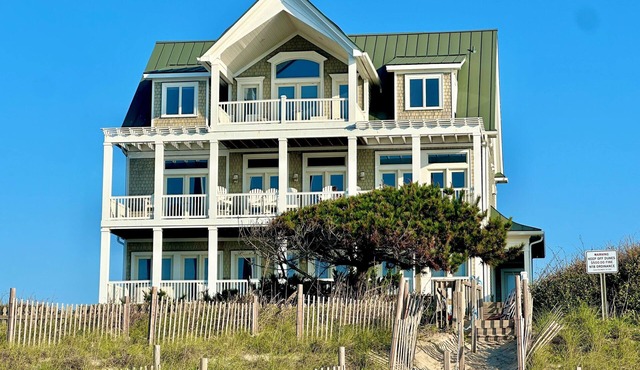Beachfront home with private heated pool, hot tub, & elevator