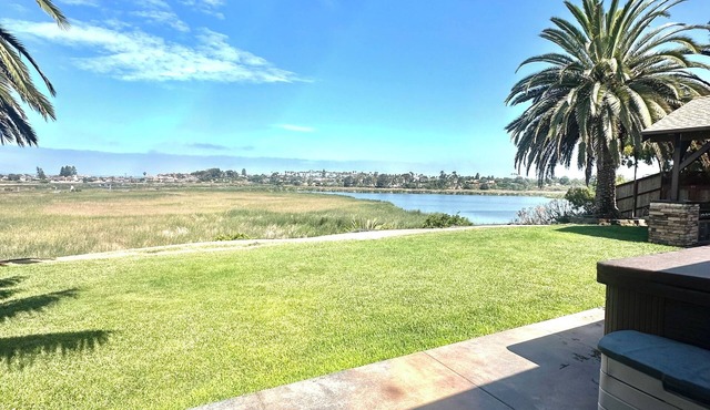 Coastal Carlsbad Retreat on Lagoon with Ocean View.